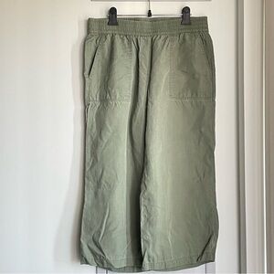 HILARY RADLEY Olive Green 100% Tencel Lyocell Culottes